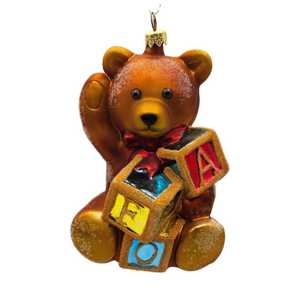 Christopher Radko FAO Schwartz Bear Christmas Holiday Tree Ornament 97-FAO-04 - Picture 1 of 8